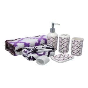 BATH ACCESSORIES 6PCS WINDOW CERAMIC BATH ACCESSORIES 6PCS WINDOW CERAMIC